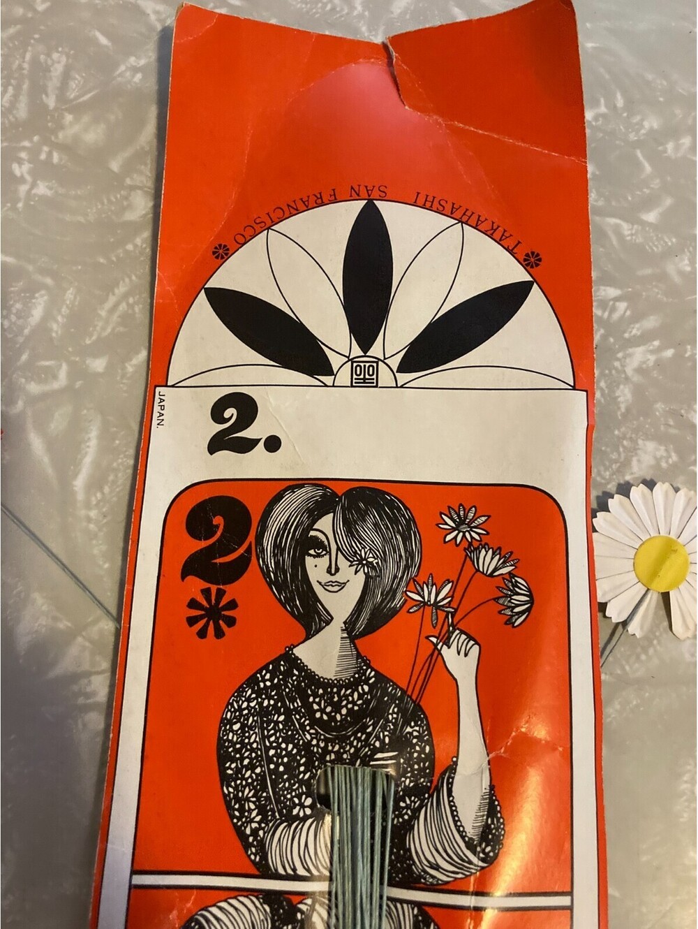 VTG Takahashi San Francisco BABY-DAZY 30 Flowers Daisies 1970s Japan HIPPY